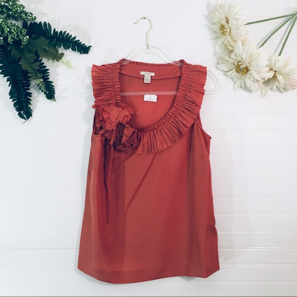 J. Crew Tops - NEW J. Crew Silk Pleated Posy Mauve Blouse